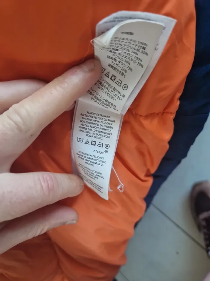 Veste matelassé doudoune ralph lauren taille 13 /14 ans tres bon etat - photo numéro 12