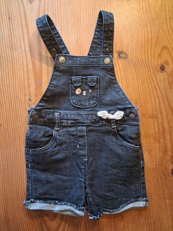 Short salopette fille - 18 mois - Tex baby