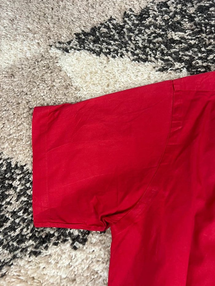 Chemisette Ralph Lauren rouge logo bleu marine taille L style old money - photo numéro 10