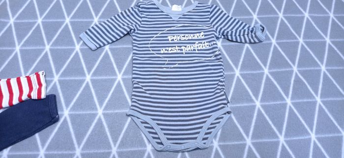 🦁Lot 6 bodies manches longues, 3 mois - photo numéro 4