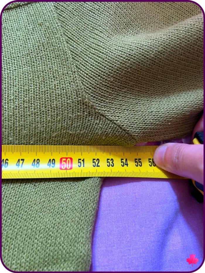 Pull en maille vert olive Mayflower, encolure bateau et boutons - Taille L (T4) - photo numéro 6