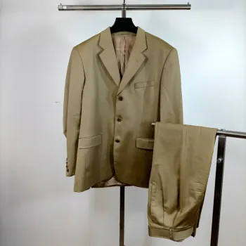 Ensemble costume veste + pantalon kaki - 52 estimé A483