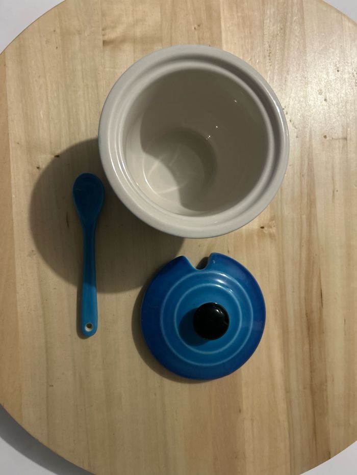 Contenant de présentation céramique bleu - photo numéro 5