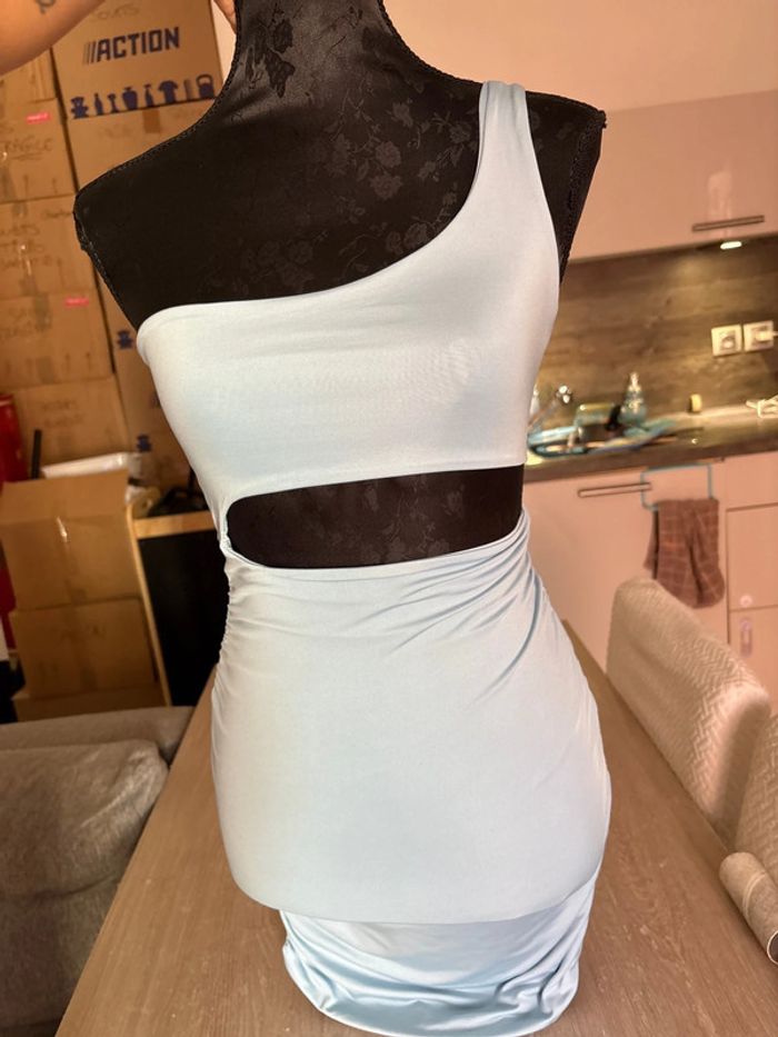 Robe bleu ciel asymétrique XS