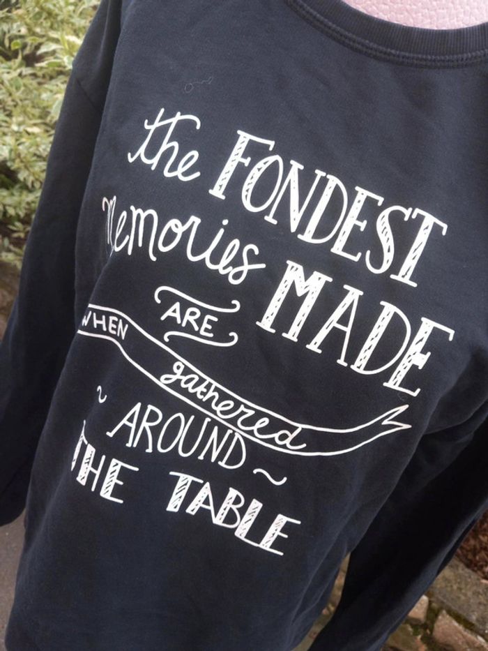 Sweat noir basic. Kiabi. Taille M. - photo numéro 2