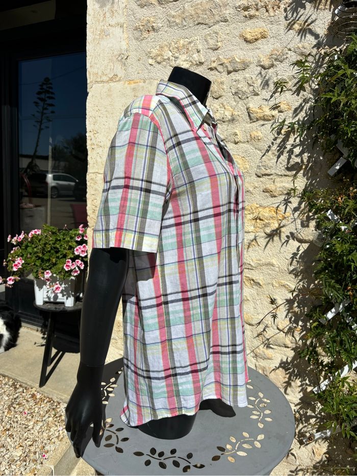 Chemise Lacoste à carreaux – Taille M – 100% coton - photo numéro 7