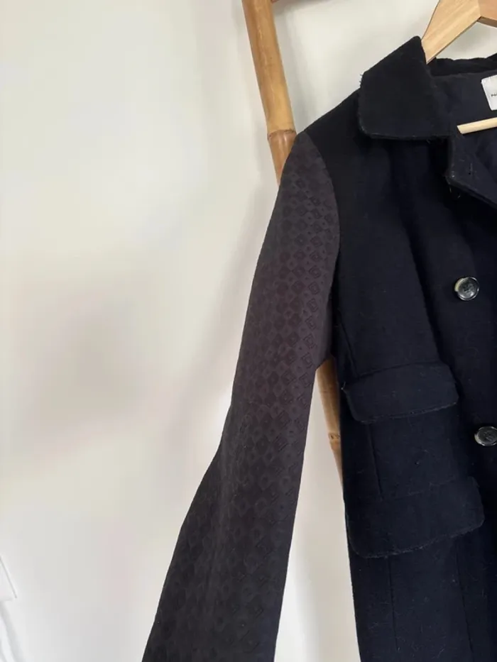 Manteau bleu marine Naf Naf taille 42/XL - photo numéro 5