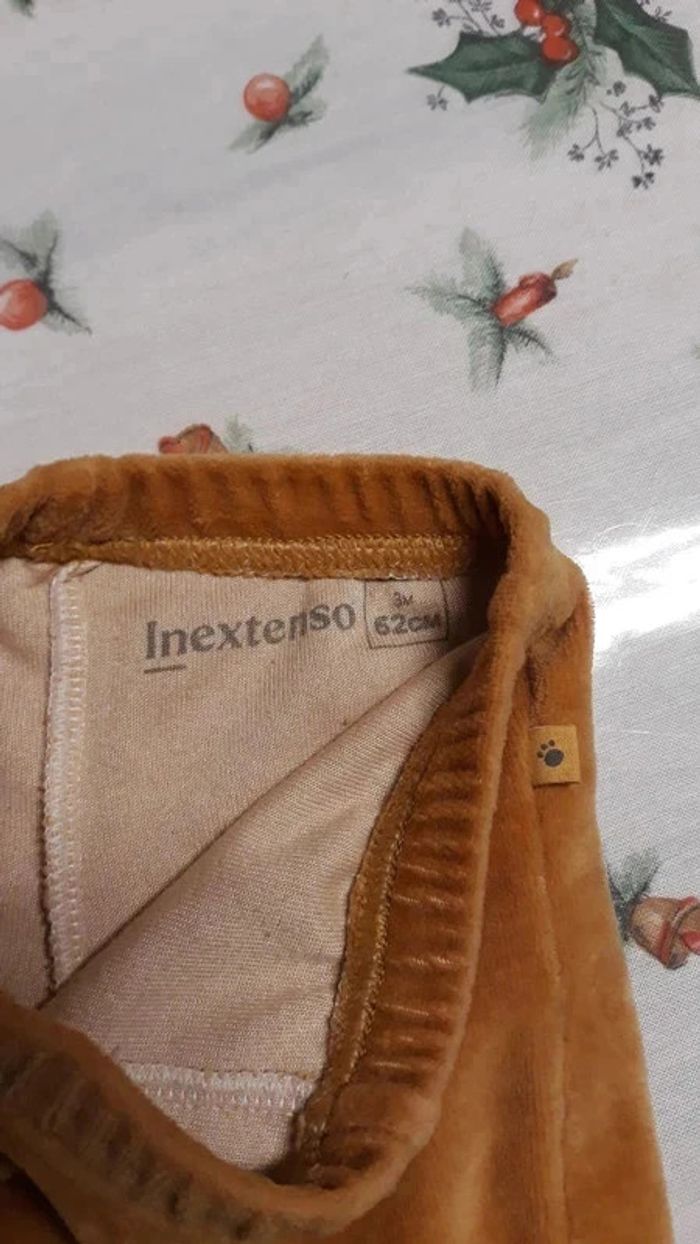 Pantalon velours avec pied taille 62 cm In extenso - photo numéro 3