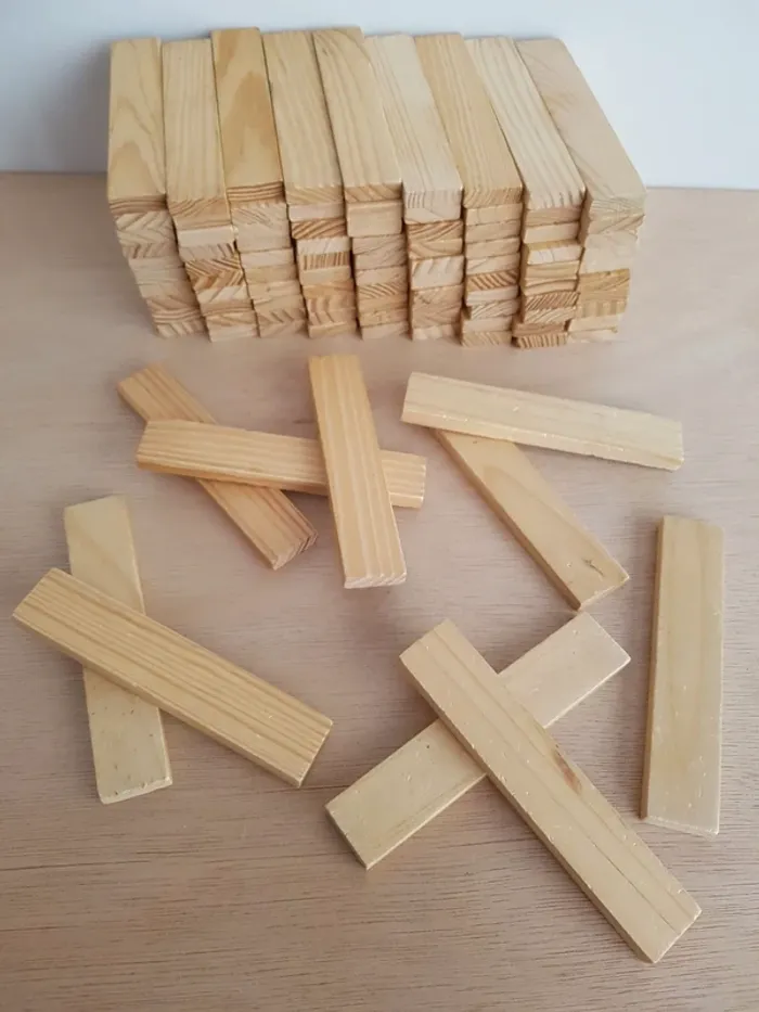 100 planchettes en bois brut - photo numéro 4