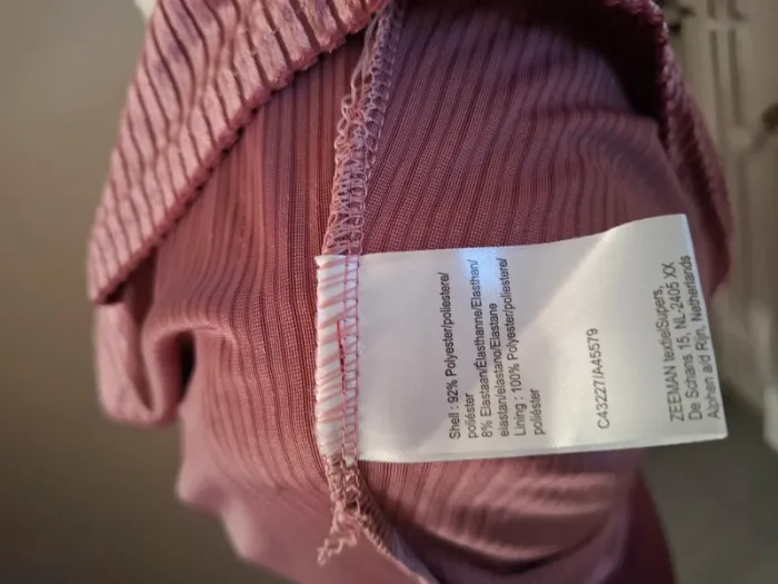 Robe rose effet velours côtelé neuf - photo numéro 6
