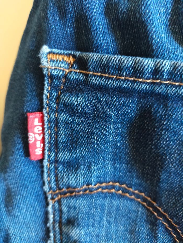 Jean  bleu Levi's taille haute  femme taille 27 skynny - photo numéro 2