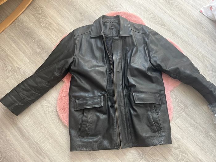 Veste cuir homme 50 noir - photo numéro 2