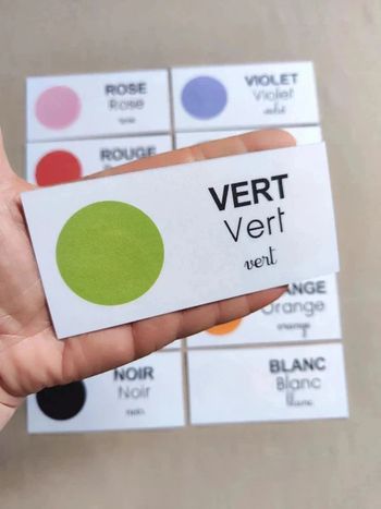 Cartes de nomenclature des couleurs