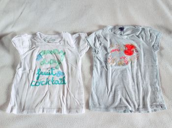 2 top manches courtes