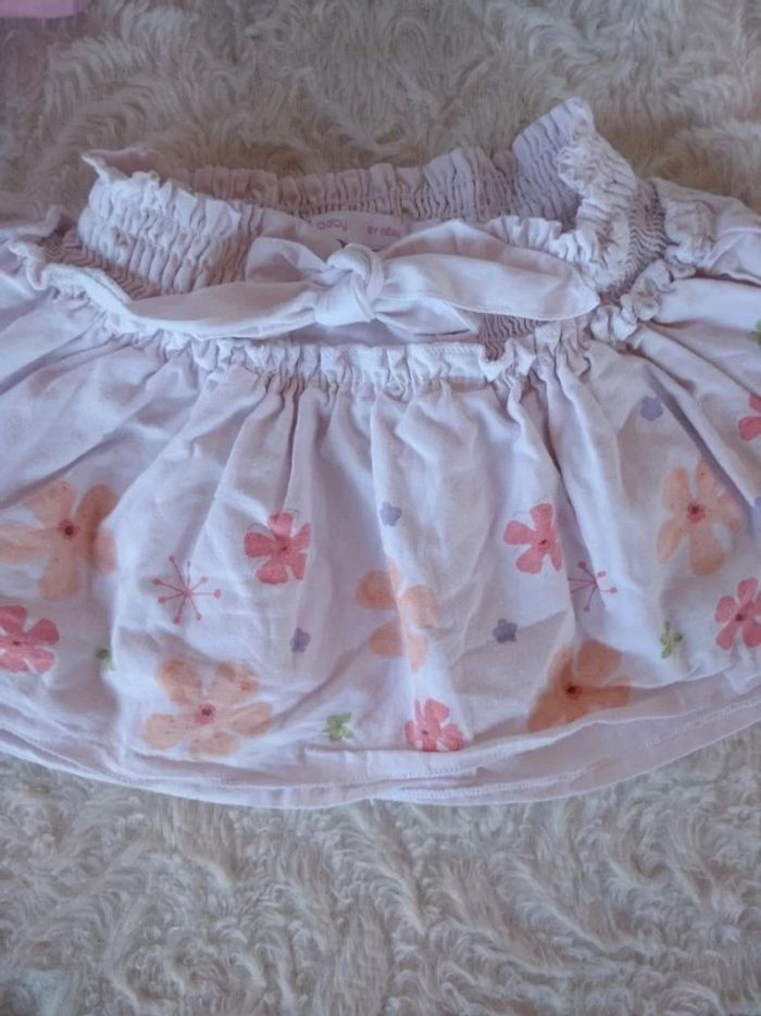 Jupe Fille 6 mois Fleurs Gémo 100% coton - photo numéro 4