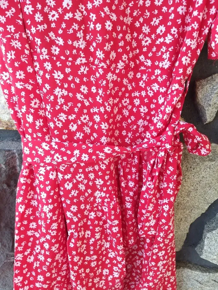 Robe femme rouge et blanche - photo numéro 3
