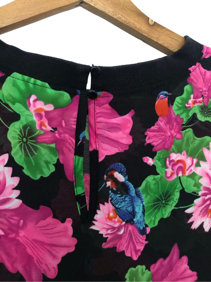 Tunique Vero Moda fleurs et oiseaux - XS - photo numéro 3