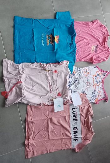 Lot 5 tee shirt 12 ans