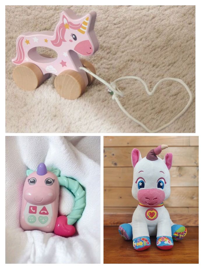 Lot de trois jouets licorne 🦄