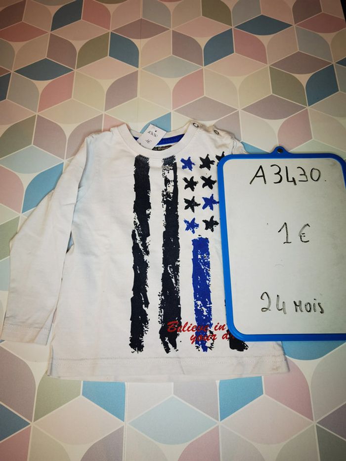 A3430 - tee-shirt garçon 24 mois - photo numéro 3