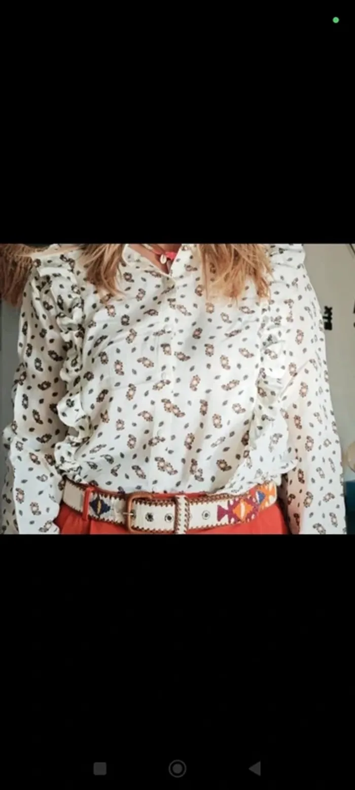 Chemise blanche à motifs Promod 36 - photo numéro 6
