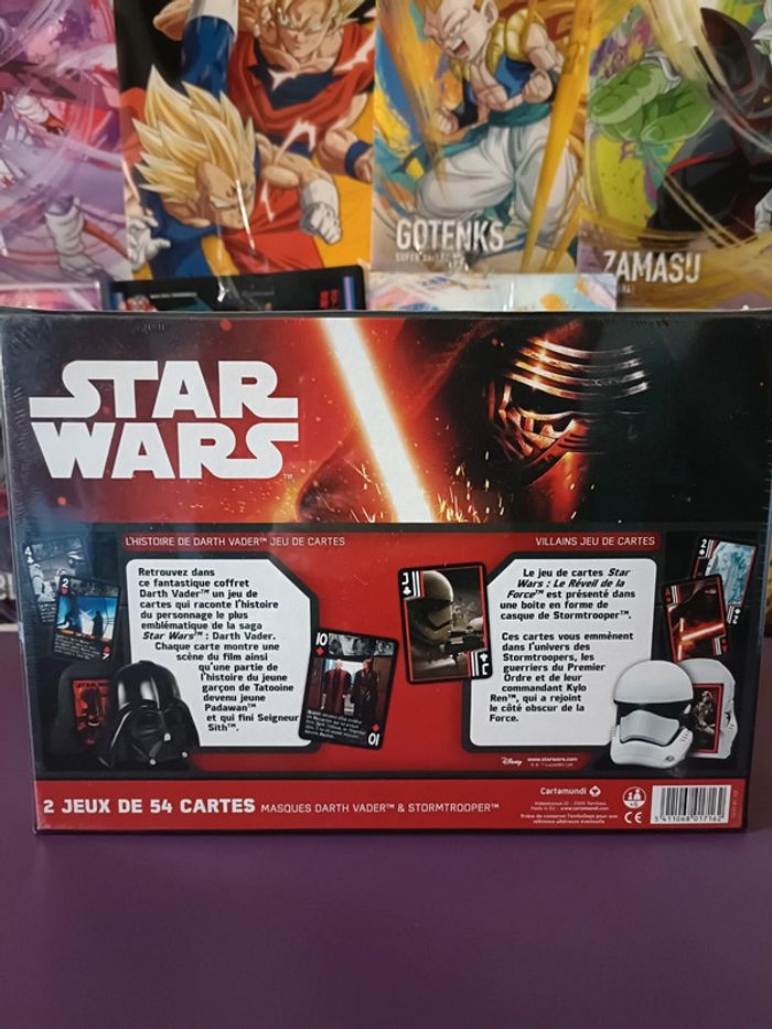 Jeux de 54 cartes Star Wars + Masques darth vader & Stormtrooper Neuf et Scellé - photo numéro 3