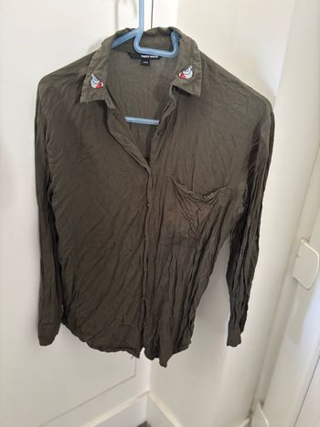 Chemise kaki broder 