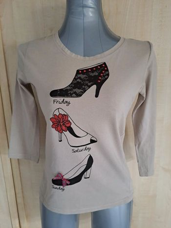 Blouse manches 3/4 cache cache taille 38