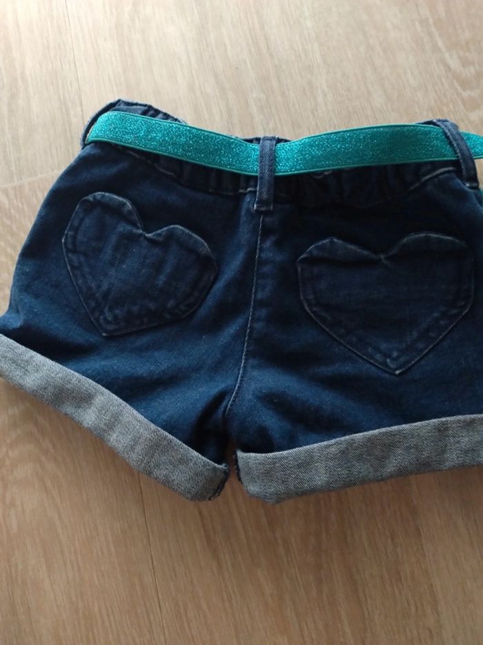 Short en jean détails coeurs  Sergent major - photo numéro 3