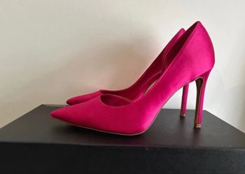 Escarpins satinés roses Mango