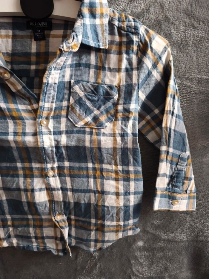 Chemise a carreaux taille 18 mois neuf - photo numéro 4
