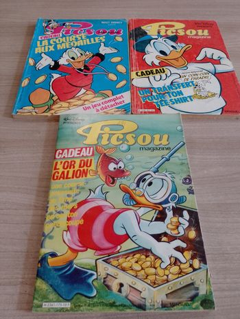Lot de 3 Picsou magazine, n° 175, 150, 163