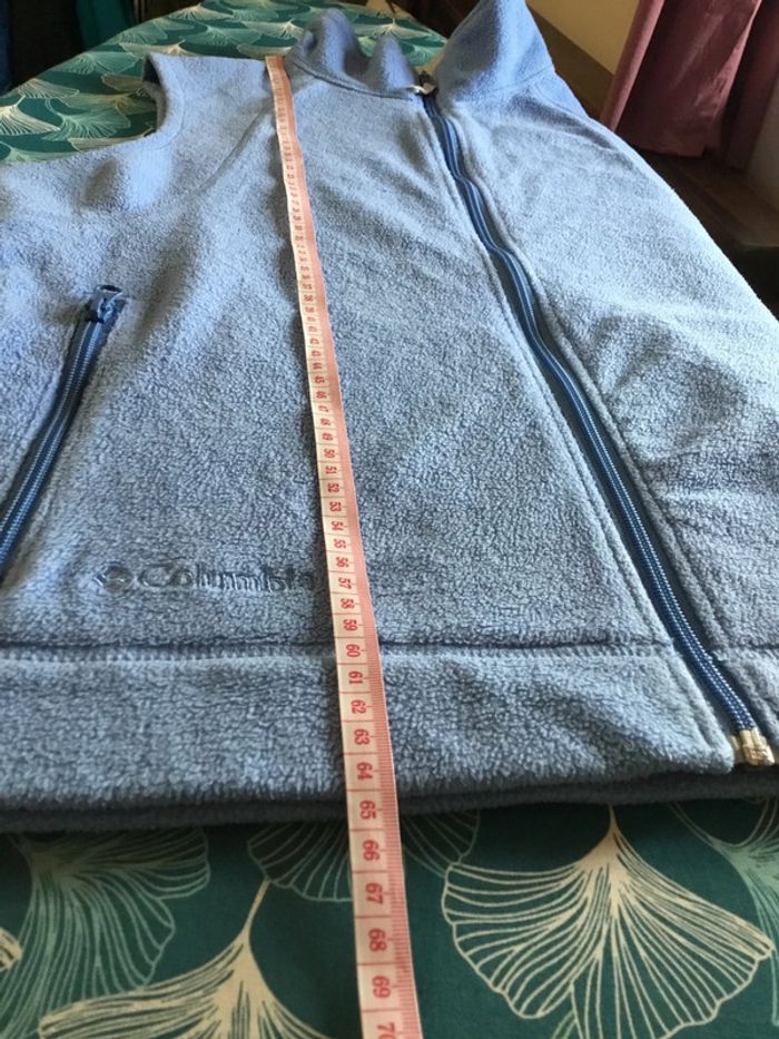 Veste polaire sans manches pour femme Columbia bleu clair taille L 170 - photo numéro 8