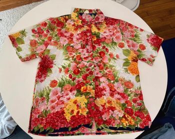 Chemise vintage colorée légère été 