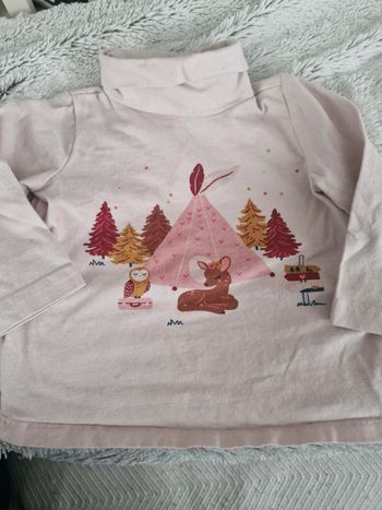 Sous pull du pareil au même 6 mois rose
