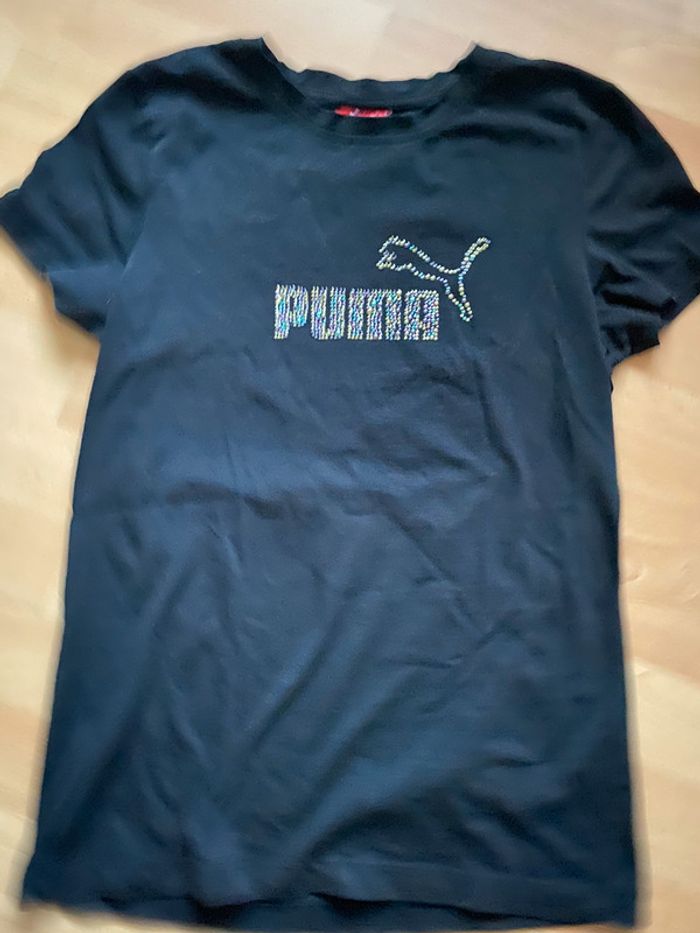 T-shirt noir Puma Taille 40 - photo numéro 3