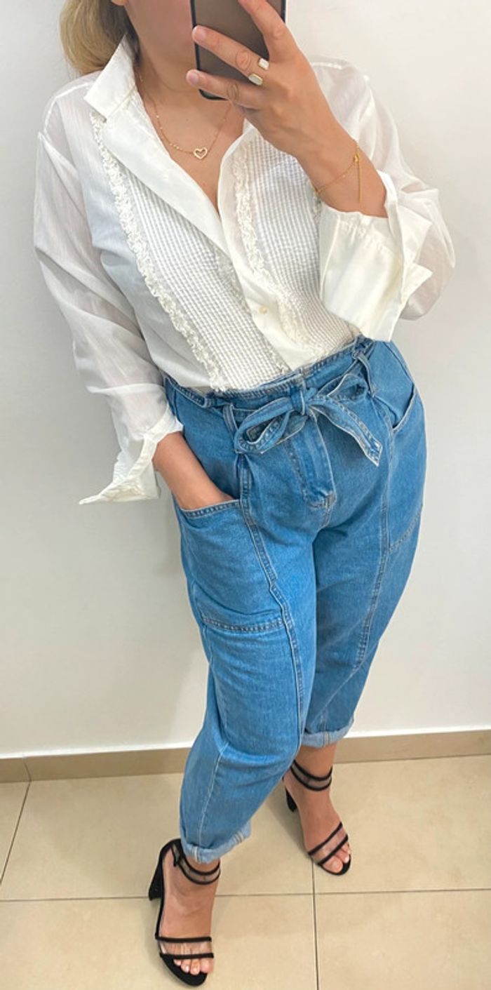 Chemise légère blanche handmade taille 40 - photo numéro 4