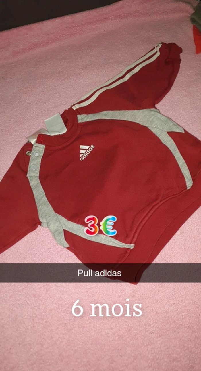 Pull adidas bebe garçon 6 mois
