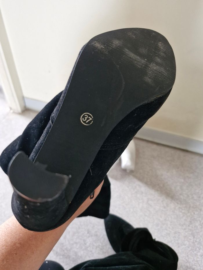 Magnifiques cuissardes à talons style daim - photo numéro 6