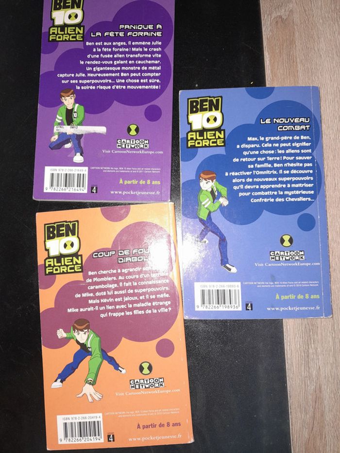 lot 3 pocket jeunesse - BEN 10 alien force - photo numéro 4