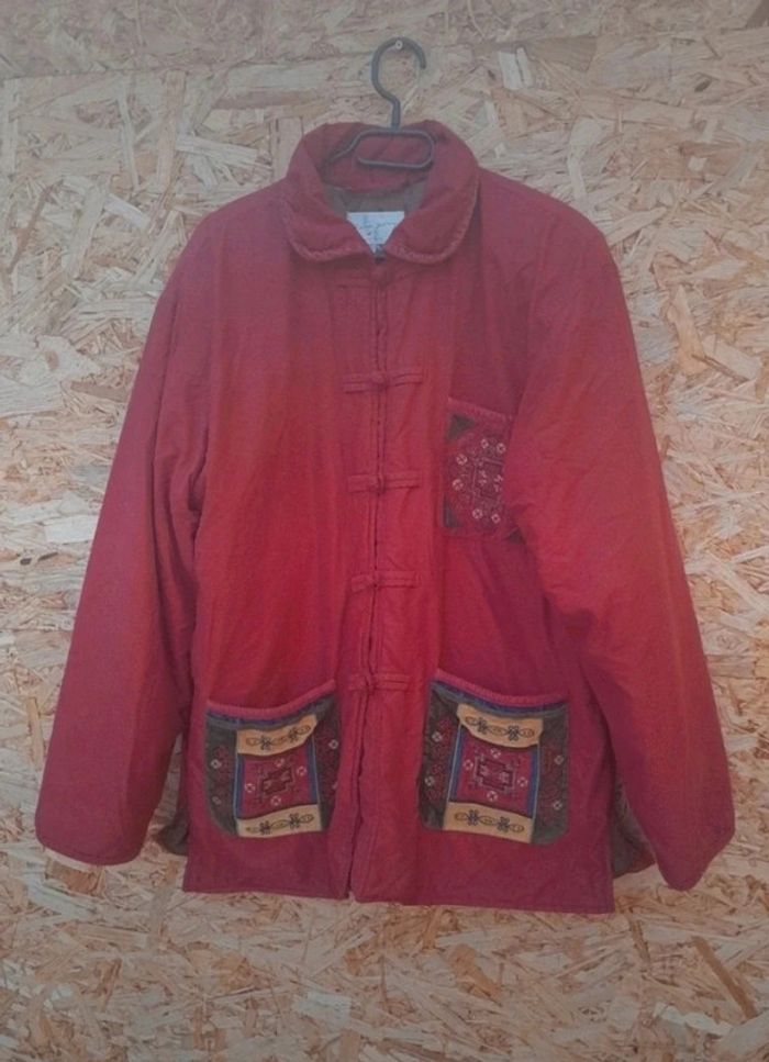 Manteau René Derhy Paris manteau vintage matelassée motif poches mi saison taille oversize 🌹 - photo numéro 2