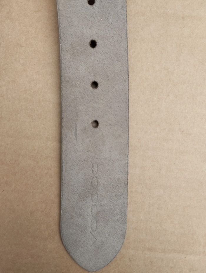 Ceinture longueur 85 beige croûte de cuir de vachette Voodoo - photo numéro 3