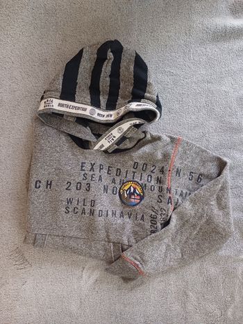 Sweat à capuche gros chiné, Tape à l'œil