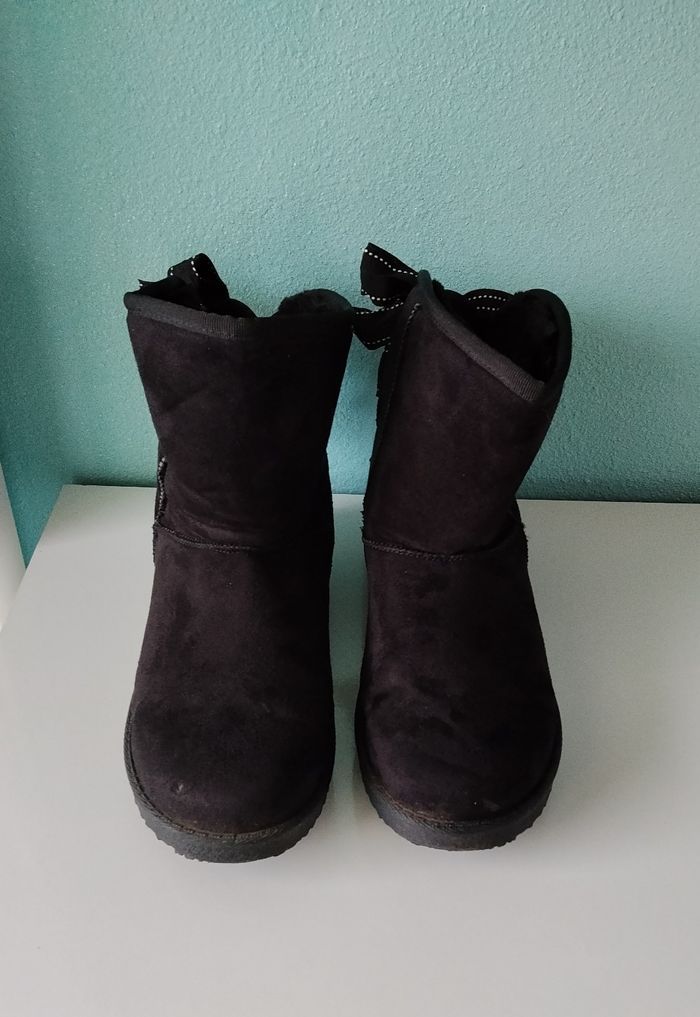 Bottines fourrées mollets large - photo numéro 4