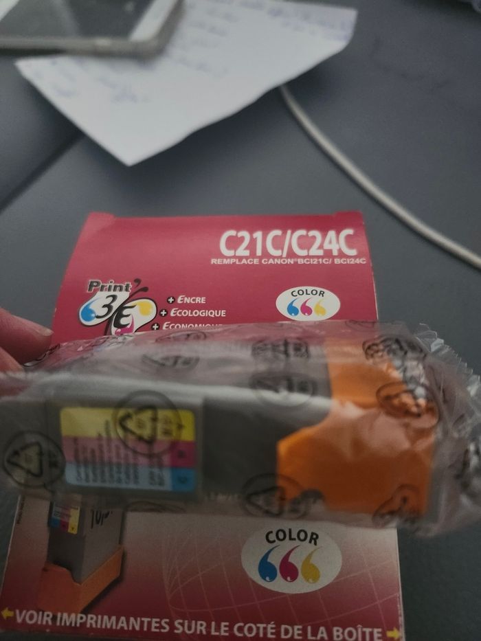 Cartouche encre Canon BCI 21C ou 24C - neuf - photo numéro 2