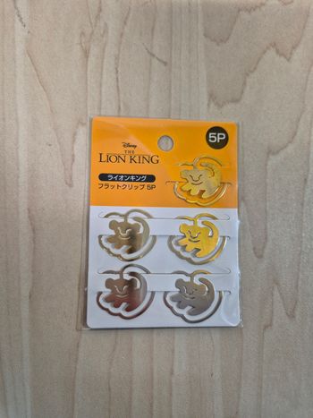 Set 5 clips/ trombones Disney Le Roi Lion