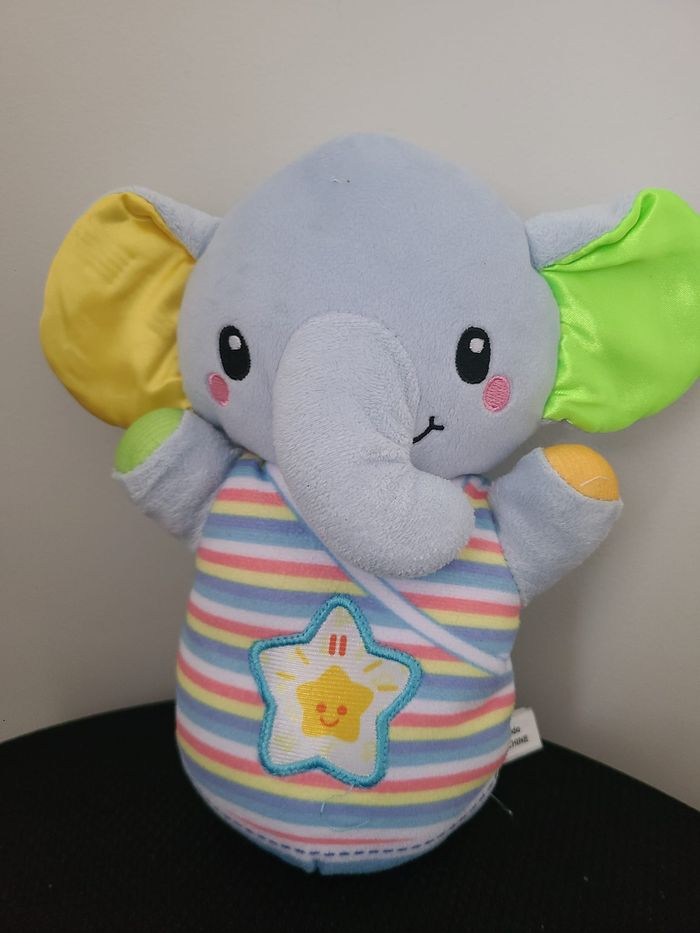 Veilleuse peluche - VTECH BABY - Elephanteau dodo bleu - photo numéro 2