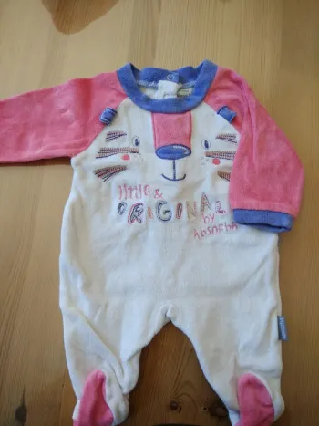 Pyjama velours 1 mois absorba