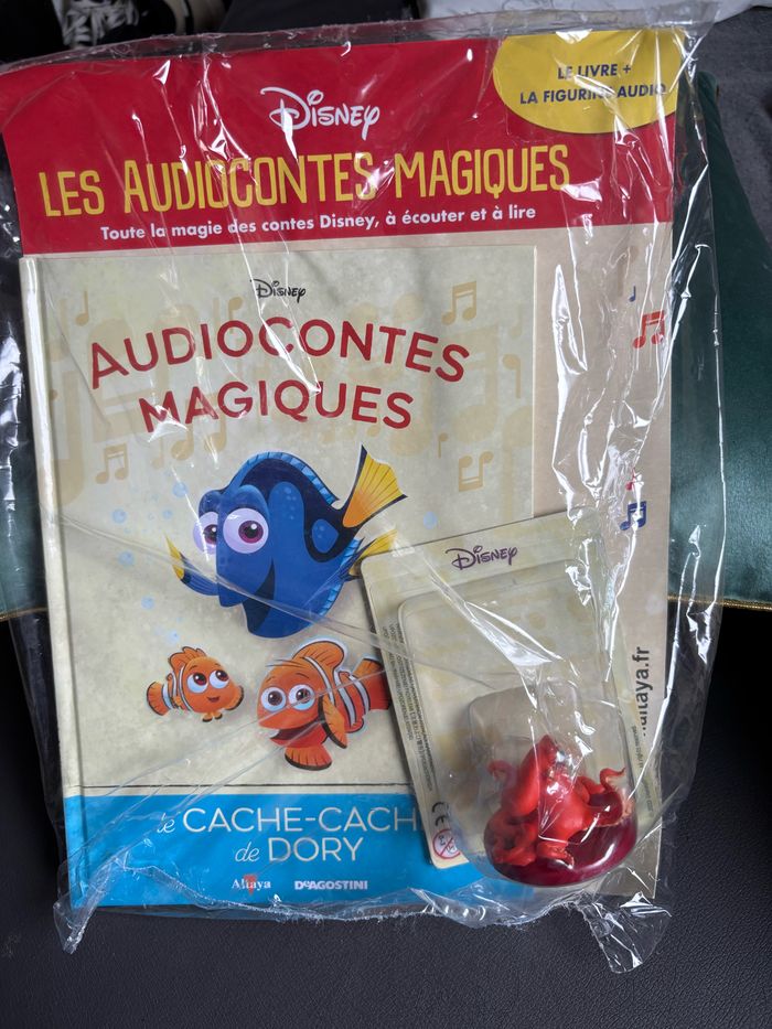 Figurine + Livre Le Cache-Cache de Dory n 130 Les Audiocontes Magiques Disney Altaya