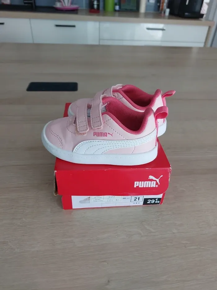 Baskets fille puma taille 21 - photo numéro 3